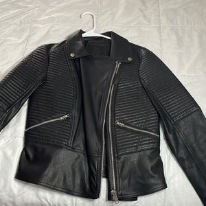 Max Studio Black Leather Jacket